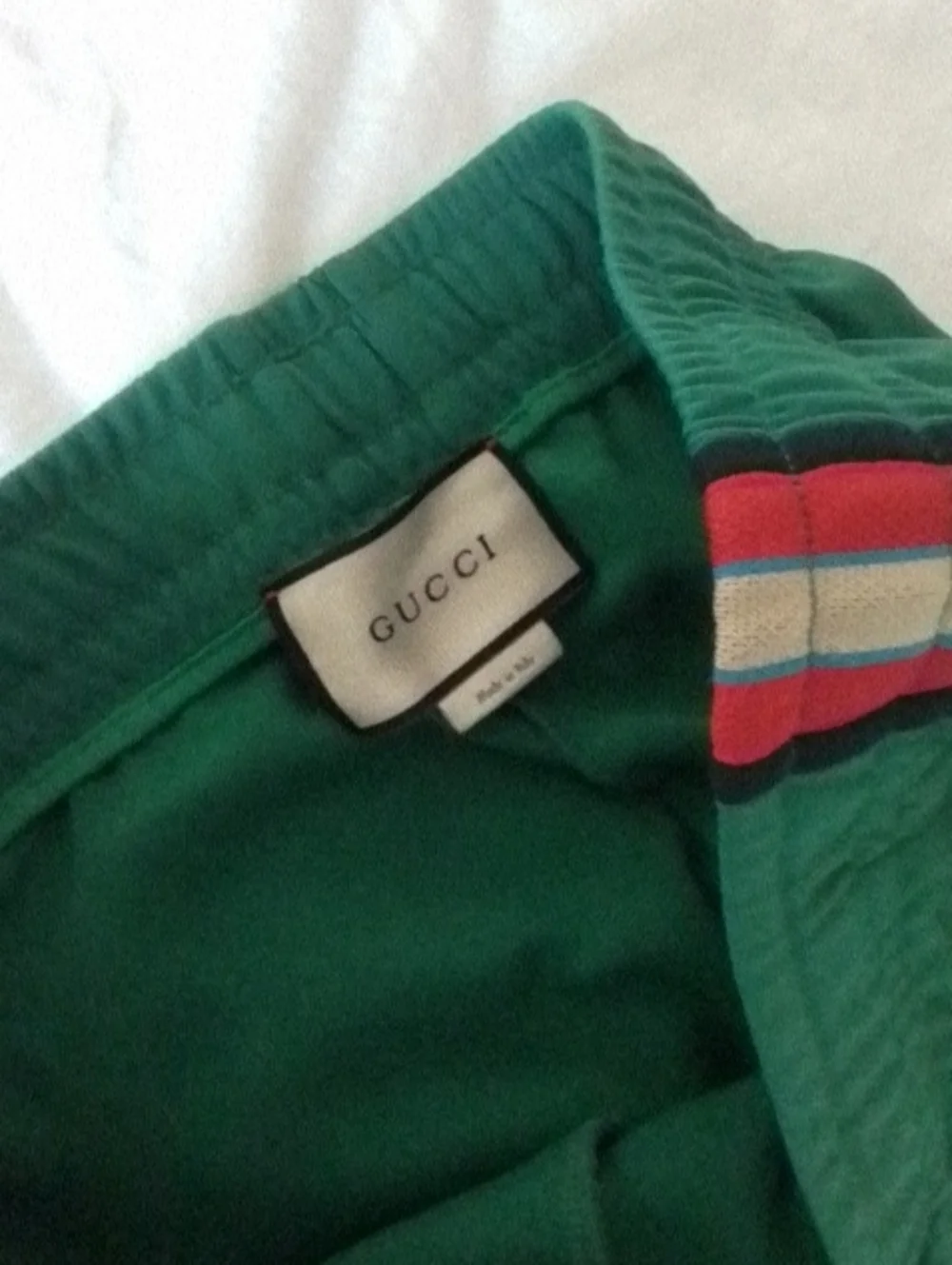 Gucci Vintage Green Track Joggers